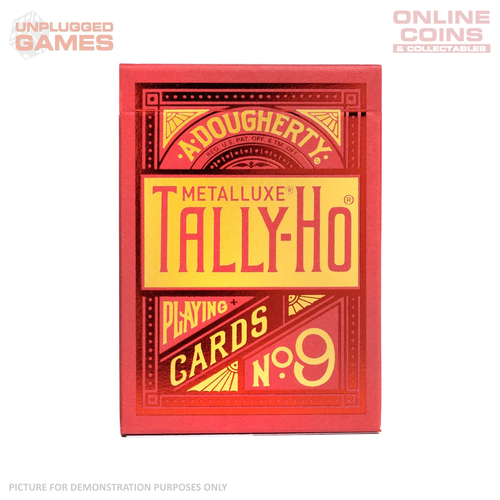 Bicycle Metalluxe Cards - TallyHo - RED